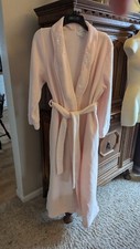 Lovely MISS ELAINE At Home Pink Long Soft Robe Tie Size M