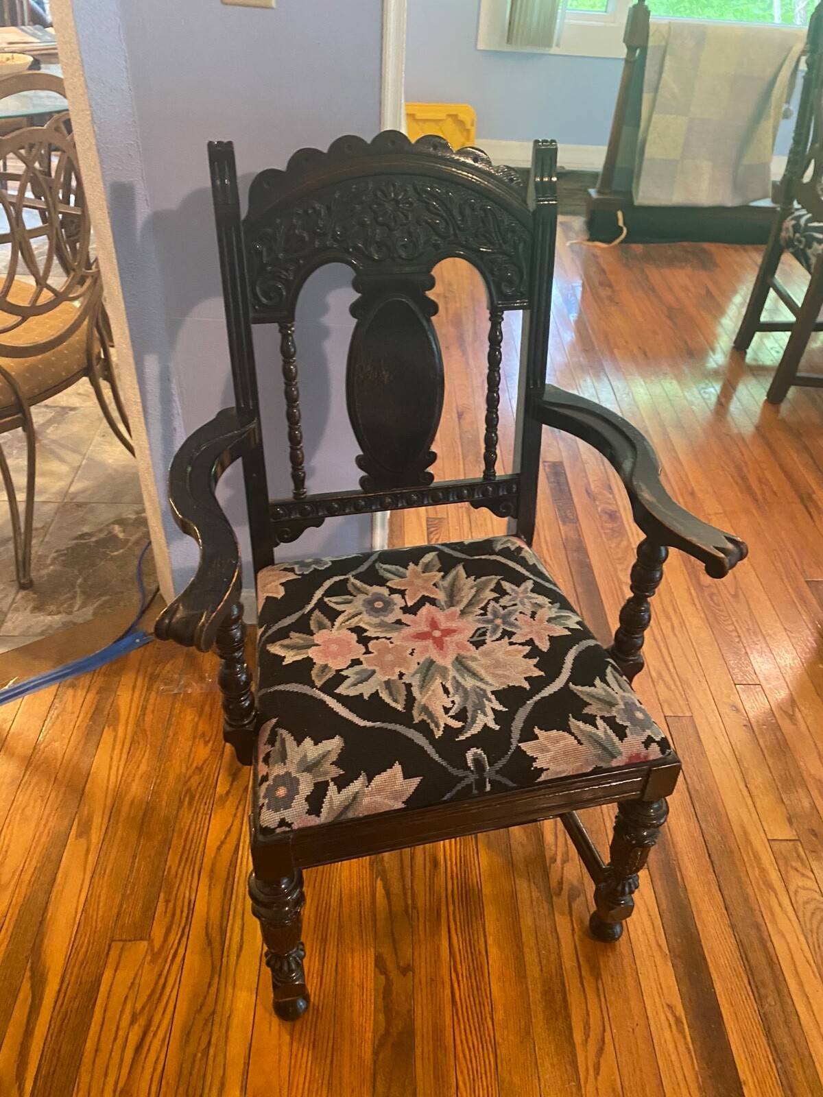 Handcrafted artisan dining table and chairs eBay