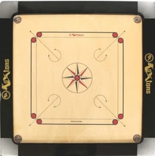 Carrom Board 36 INCH ROUND POCKET 3 INCH BORDER Full Size  