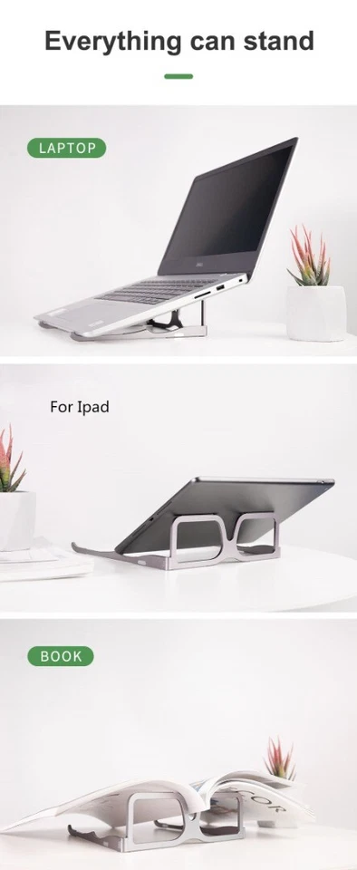 Fashionable Glasses Design Laptop Stand Foldable Lightweight Laptop Holder - Image 4 of 4