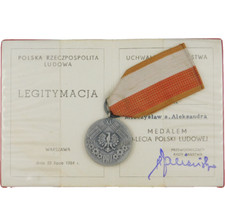 4290 DOC + THE POLISH MEDAL OF THE 40 YEARS OF PEOPLE'S REPUBLIC POLAND