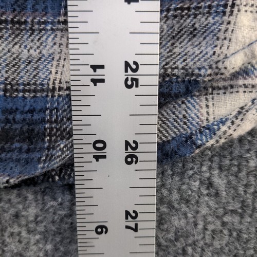 Camicia uomo American Eagle in flanella con cappuccio e bottoni Multi XS manica lunga a quadri - Foto 11 di 12