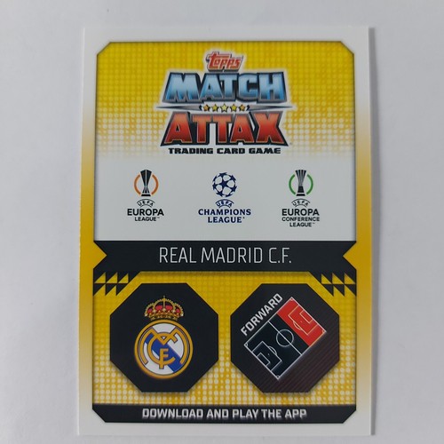 2022-23 Topps Match Attax VINICIUS JUNIOR Matchmaker Trading Game Card - Picture 2 of 2