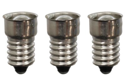 3 x Glühbirne 12V, 3W E10 (Glühlampe, Becherbirne)