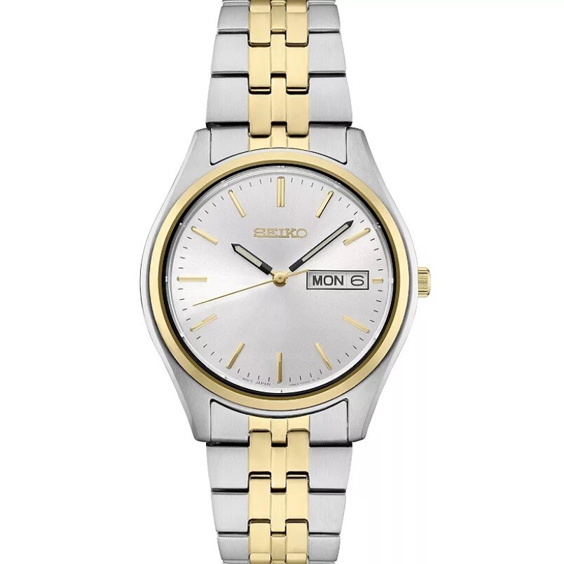 SEIKO Two-tone stainless steel case Gold hands and markers