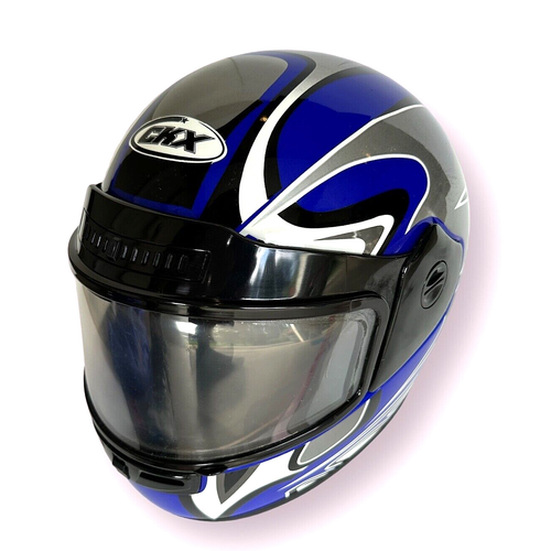 CKX Motorcycle Helmet, Large, Blue, Black, Grey, White, 2001, Used, DOT - 第 1/23 張圖片