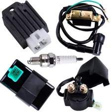 CDI Box Ignition Coil 5 Pin Regulator Rectifier Relay Spark Plug for Kazuma Meer