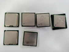 Mixed lot of 6 CPU Processors See Description for types. Intel, Pentium, Celeron