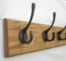 6 X Cast iron rustic traditional rustic victorian hat and coat hooks 