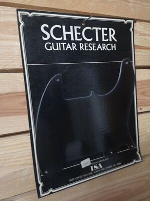 Schecter Guitar Research Tele Telecaster Pickguard Black Aluminium Vintage, NOS
