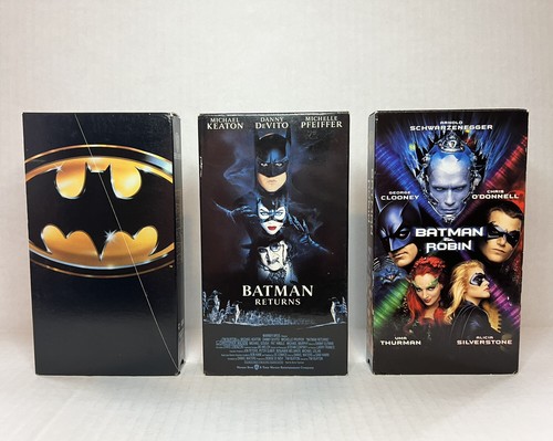 Batman VHS Lot Batman, Batman Returns, Batman & Robin Videotape Bundle - Picture 2 of 10