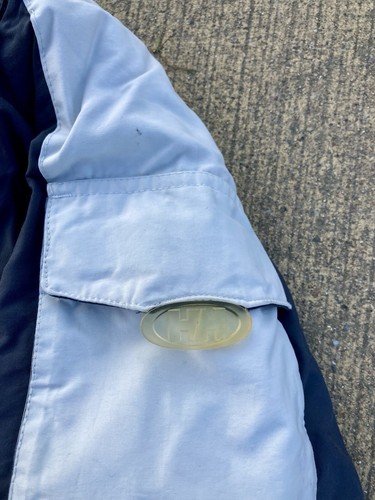 helly hansen jacket Uomo L Grigio Bianco Giacca Vento Y2K 2000s - Foto 2 di 5
