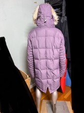 Women’s Columbia Omni-heat Hooded Down Winter Coat Parka Lavender Sz Xl
