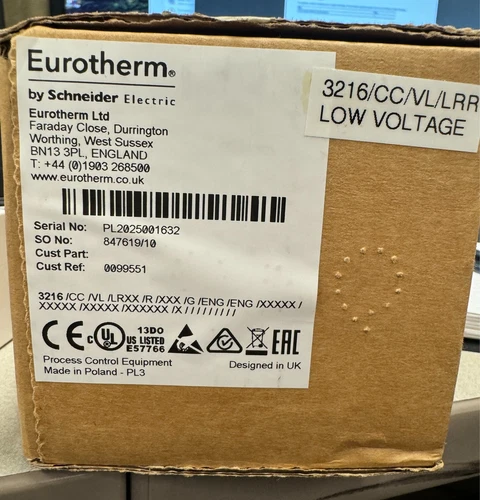 Eurotherm 3216 1/16DIN Temperature Controller Eurotherm 3216/CC/VL/LR