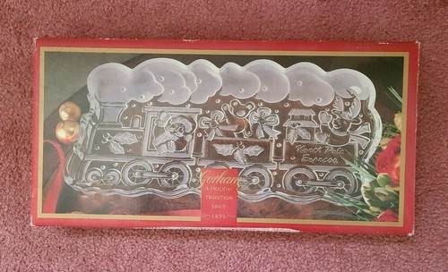 GORHAM NORTH POLE EXPRESS 13.5" TRAIN SERVER CHRISTMAS MADE IN GERMANY