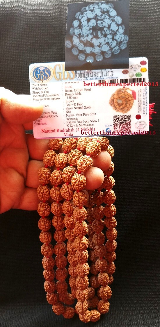 Rudraksha 5 Mukhi Mala – 108 Perlen, 6 Mm, Energetisiert, Für Yoga & Meditation