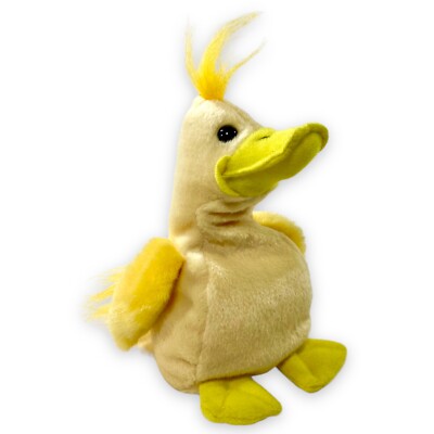 Ganz Flopsies 7  Drizzles Duck Yellow 1996 VTG Stuffed Animal Doll Plush Toy