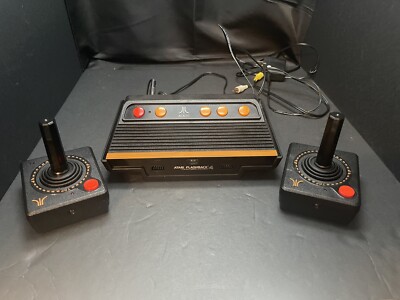 Atari Flashback 4 Classic Game Console W/ 2 Wireless Controllers- Working