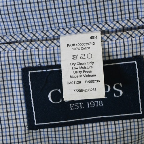 Chaps 48R Khaki 100% Cotton Mens Blazer Suit Jacket Sport Coat - Picture 5 of 12
