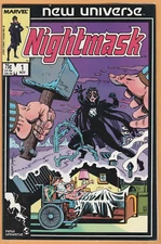 Nightmask #1 - (1986) - 1st app. + Origin Nightmask - New Universe - NM