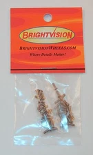 40 SILVER 1-72 Hex-Drive Button-Head Screw-In Rivets For Customs & Restorations