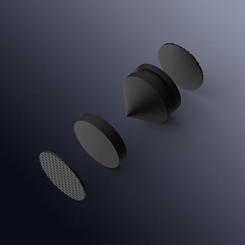 4pcs 25mm Ebony Speaker Spike Base Pad Amplifier Isolation Stand Feet HIFI Audio - Picture 15 of 16