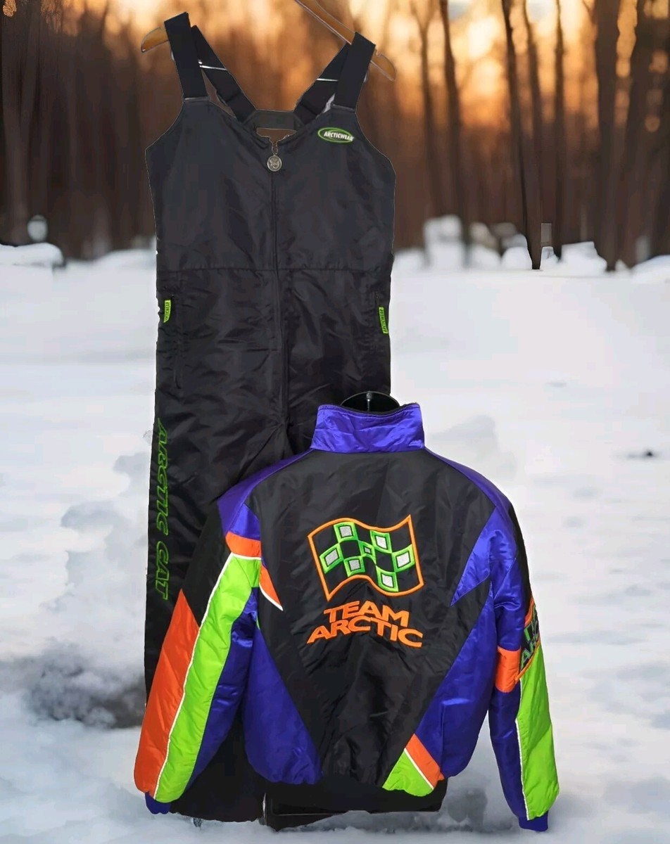 希少 90s TEAM ARCTIC CAT RACING VINTAGE T Vintage 90s Arctic Cat Team Arctic Factory Racing All Over