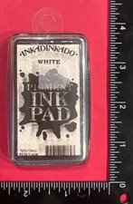 Inkadinkado White Pigment Ink Pad Non-Toxic 2" x 3.25" D-4236