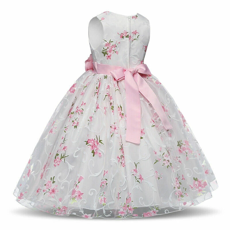 New Girls Dresses Princess Birthday Children Formal Party Dress - Image 3 of 4