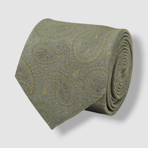 Cufflinks Inc. Star Wars Men's Green Yoda Paisley Silk Tie 59 x 3