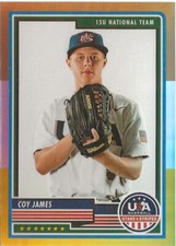 2023 Panini USA Baseball Stars & Stripes Coy James #31 Bronze Prizm SP RC
