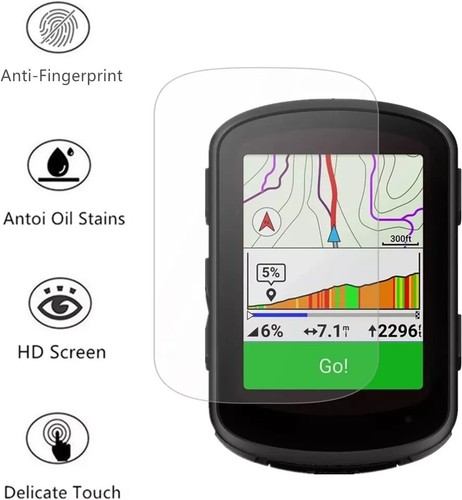 2 x Tempered Glass Screen Protector Cover For Garmin Edge 840 540 - Picture 2 of 3