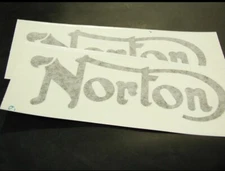 Norton Tank Decals Black *Free Shipping*
