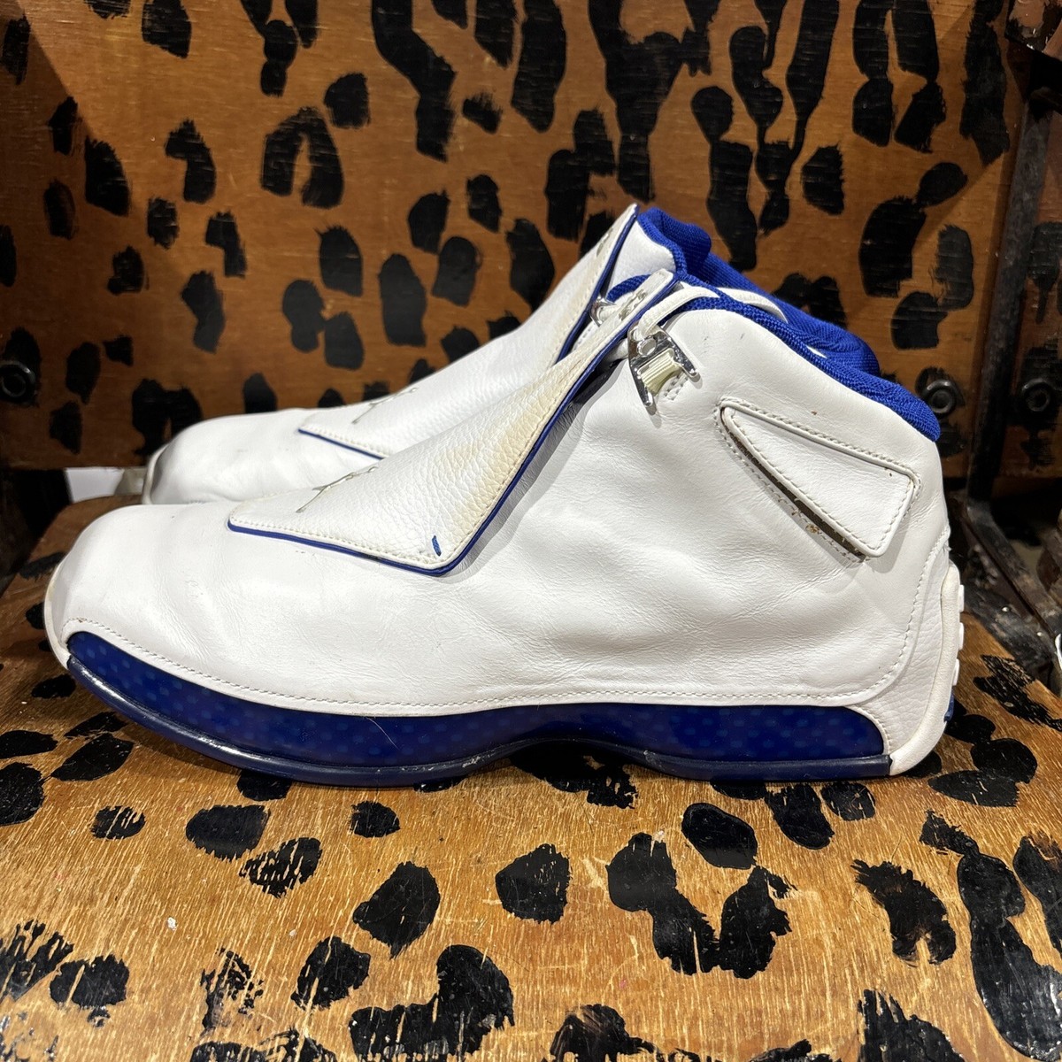 Size 12 - Air Jordan 18 XVIII OG 2003 White Sport Royal Size 12 - Air Jordan 18 XVIII OG 2003 White Sport Royal