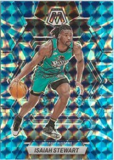 2022-23 Panini Mosaic Isaiah Stewart Blue Prizm SP Detroit Pistons