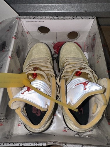 Size 7.5 - Jordan 5 SP x Off-White Mid Sail - Picture 4 of 9
