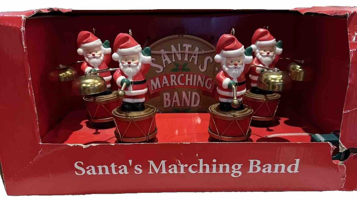 アンティーク雑貨 Mr.Christmas SANTA'S MARCHING BAND Animated Santa's Marching Band – Mr. Christmas
