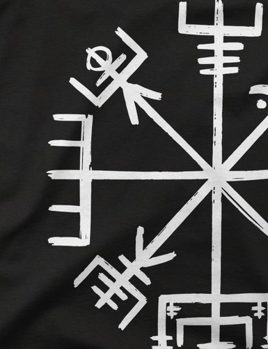 Vegvisir | Herren Fun T-Shirt S bis 4XL | Nordischer Kompass Valhalla Vikings - Bild 4 von 8
