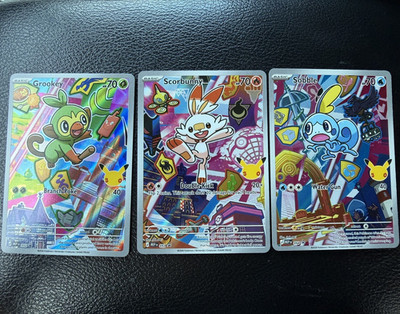 Pokemon TCG 2026 Holo Promo Grookey Scorbunny Sobble First Partner Series 2