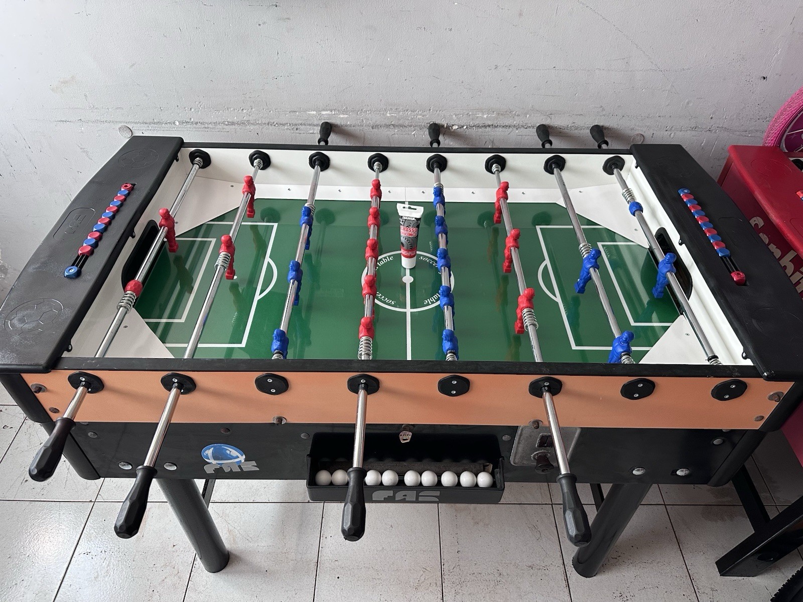 Calcio balilla Biliardino Bigliardino Biliardo Bigliardo Fas mundial usato