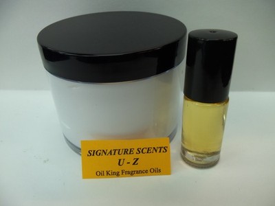 4oz. SEXY, LONG LASTING FRAGRANCE LOTION. 1/6 oz. FRAGRANCE OIL. SCENT '' V '' .