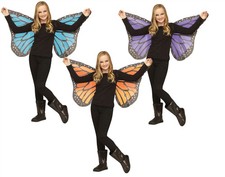 Kids Butterfly Wings Soft Fabric Costume Accessory Fairy Dress Up Play