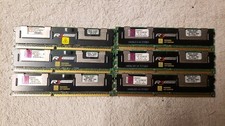 Lot of 6 Kingston 6x4GB PC3-10600R ECC Registered KTH-PL313K3/12G 24GB