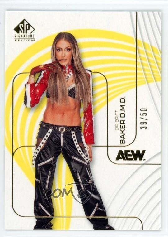 2026 Upper Deck AEW SP Signature Edition Yellow 39/50 Britt Baker Dr DMD 18dh
