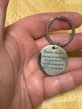 Thank You Listening Guidance Being Here Appreciation teacher Gift Keychain