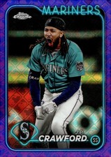 2024 Topps Chrome Logofractor JP CRAWFORD Purple Refractor #d/250