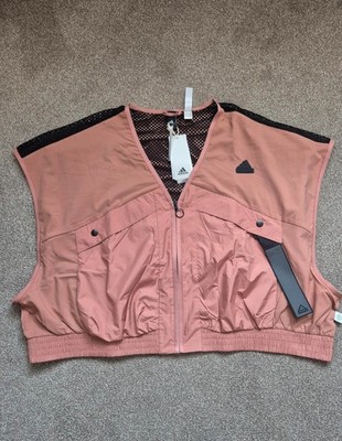 Adidas City Escape Premium Weste Herren Full Zip V-Neck Clay Strata XL