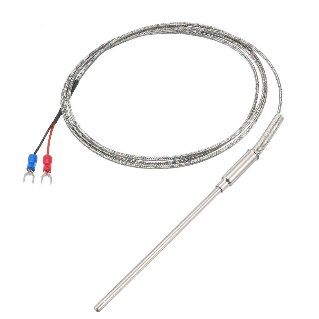 K Type Temperature Sensor Probe 1.5M Cable 4x100mm Probe Thermocouple