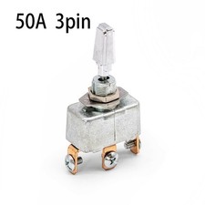 3 Pin 50A Ein Aus Ein f&uuml;r Kippschalter verchromt f&uuml;r 12V DC Systeme