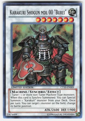Karakuri Shogun mdl 00 ''Burei'' Super Rare 2013 Collectors Tins CT10-EN009 NM